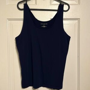 Ann Taylor, Xtra Large, Tank Top, Dark Blue